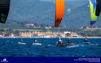 Parlier proves to be un-beatable in strong breeze at Sailing World Cup Hyeres