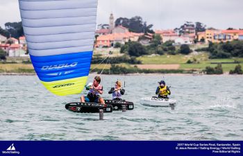 Medal Race places decided for the Foiling Formula Kite Class in Santander Sailing World Cup Final