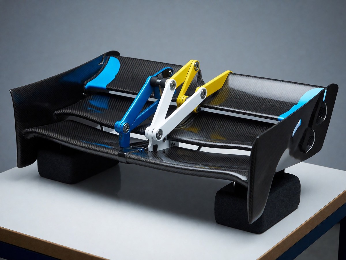 McLaren abandons experimental rear wing hinge geometry
