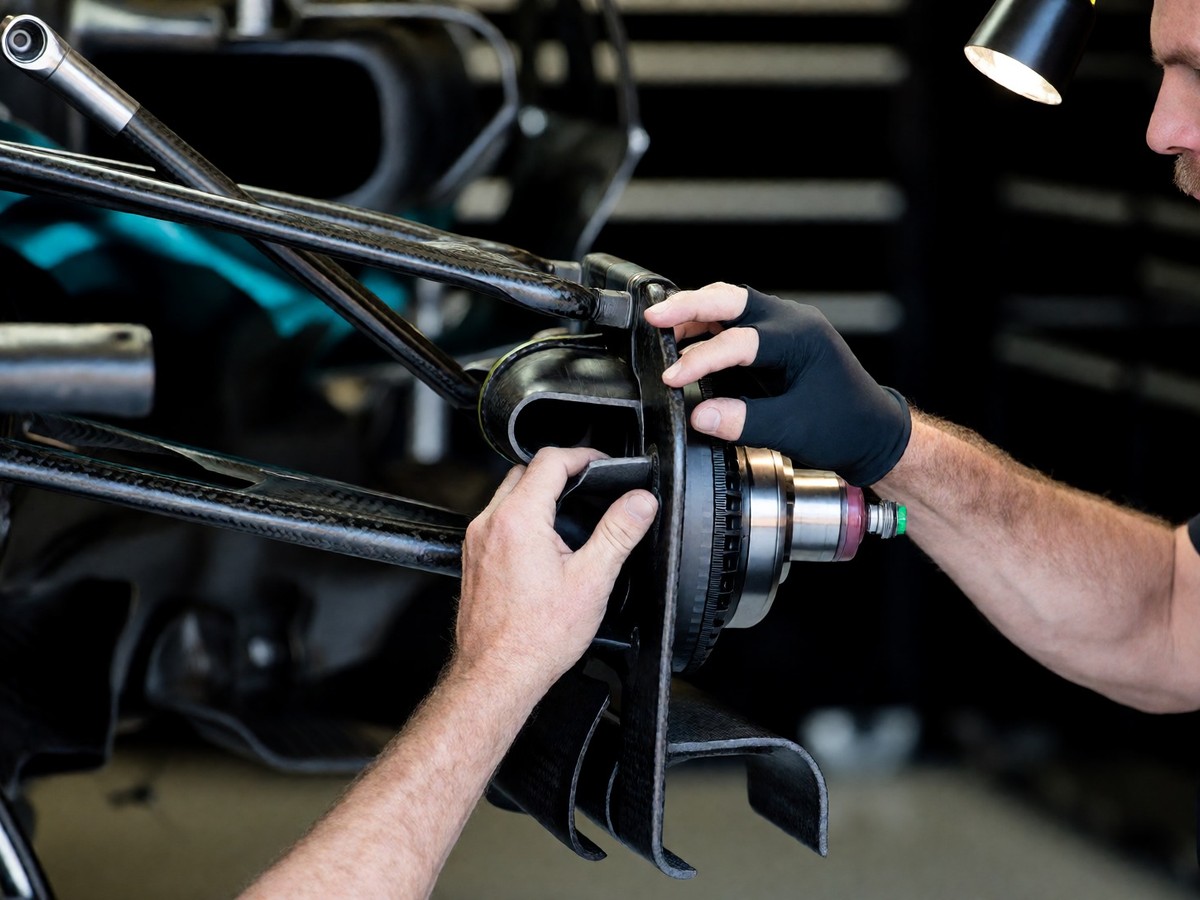 McLaren MCL40 front suspension geometry changes