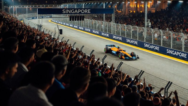 Norris dominates at Marina Bay as Leclerc faces qualifying struggles